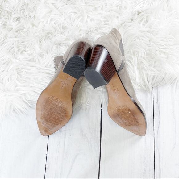 Linea Paolo Bolero Women's Suede Pointed Toe Slip On Ankle Booties Size 11 - Picture 5 of 8